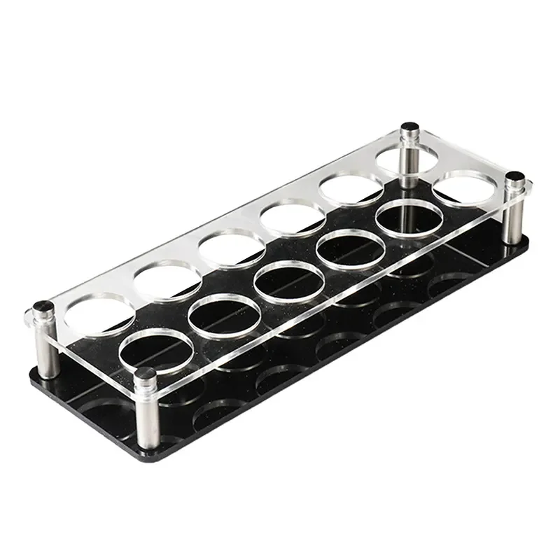 Transparent Clear Acrylic Wine Cup Holder Lucite Heavy Base Shot Wine Glass Rack Plexiglass Champagne Shot Glasses Acrylic Tray