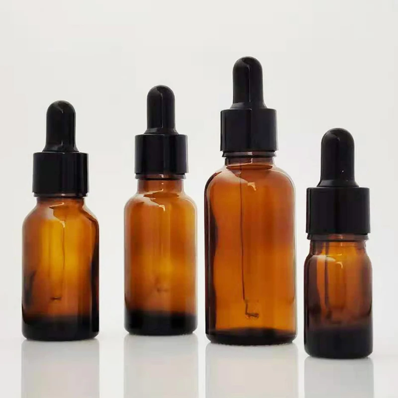 30ml Empty Black Green Blue Custom Logo Cosmetic Cuticle Oil 10 ml Glass 4oz Bottles with Dropper