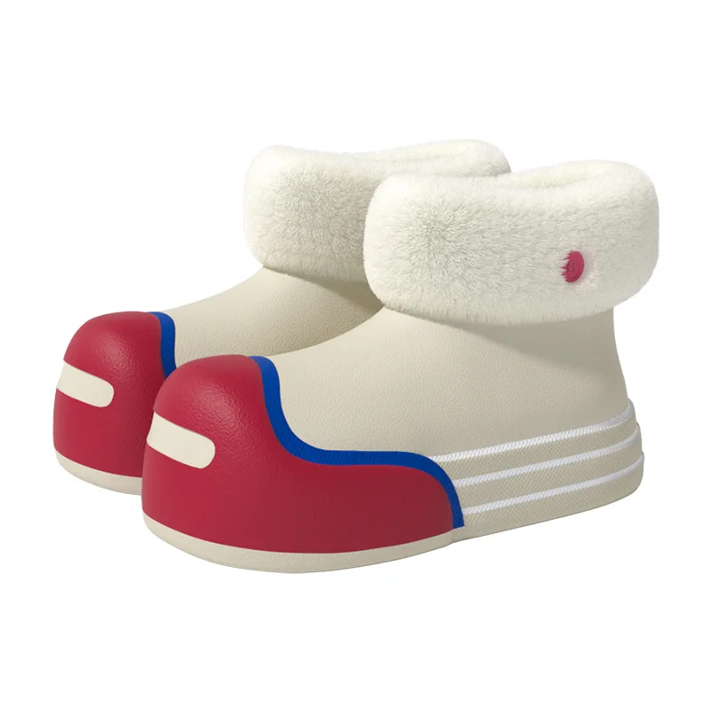 Женские детские непромокаемые сапожки с меховой подкладкой