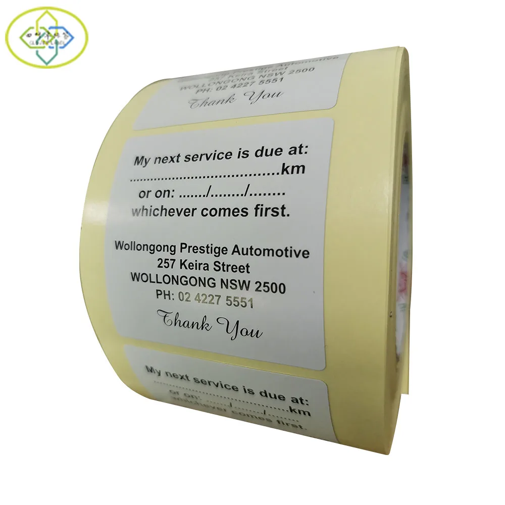 Customized double-sided printing sticker printing hand-written front and back label packaging