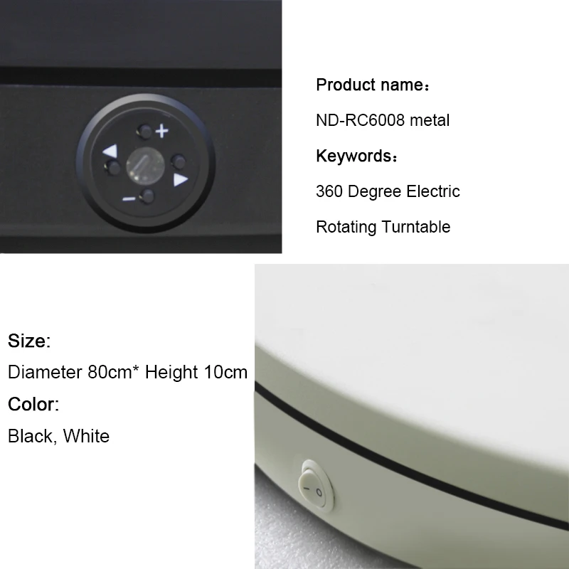 Turntable-BKL 80cm 360 Degree Electric Turntable Product Display Rotating Display Stands 3D Body scan platform