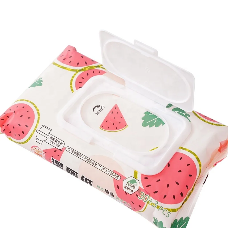 Wholesale Price Custom Your Own Biodegradable Soft Toilet Wet Paper Wipes Tissue Flushable Toilet Wet Wipes