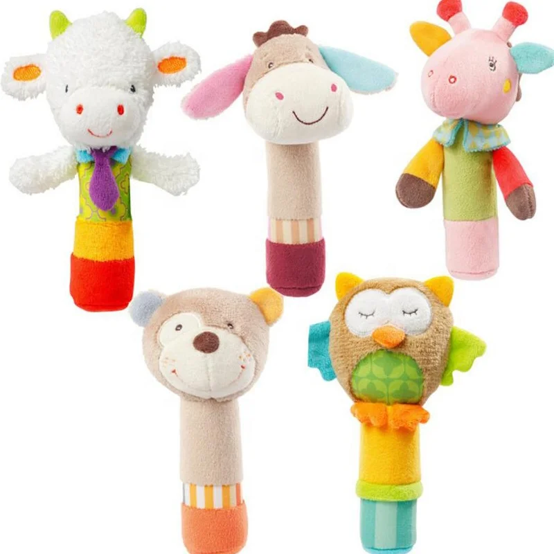 chinese baby shower favors hanging cattle mobile wholesale giraffe plush toy handmade owl baby toys rattles