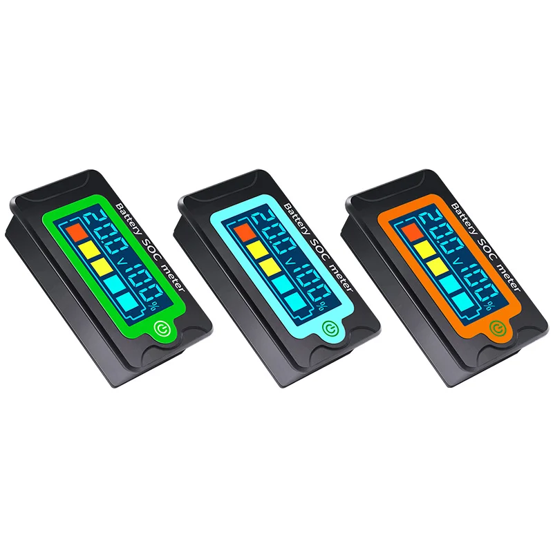 Peacefair PZEM-009 12V 24V 36V 48V 60V Waterproof Digital Lithium Lead-acid LiFePO4 Battery Power Capacity Voltmeter