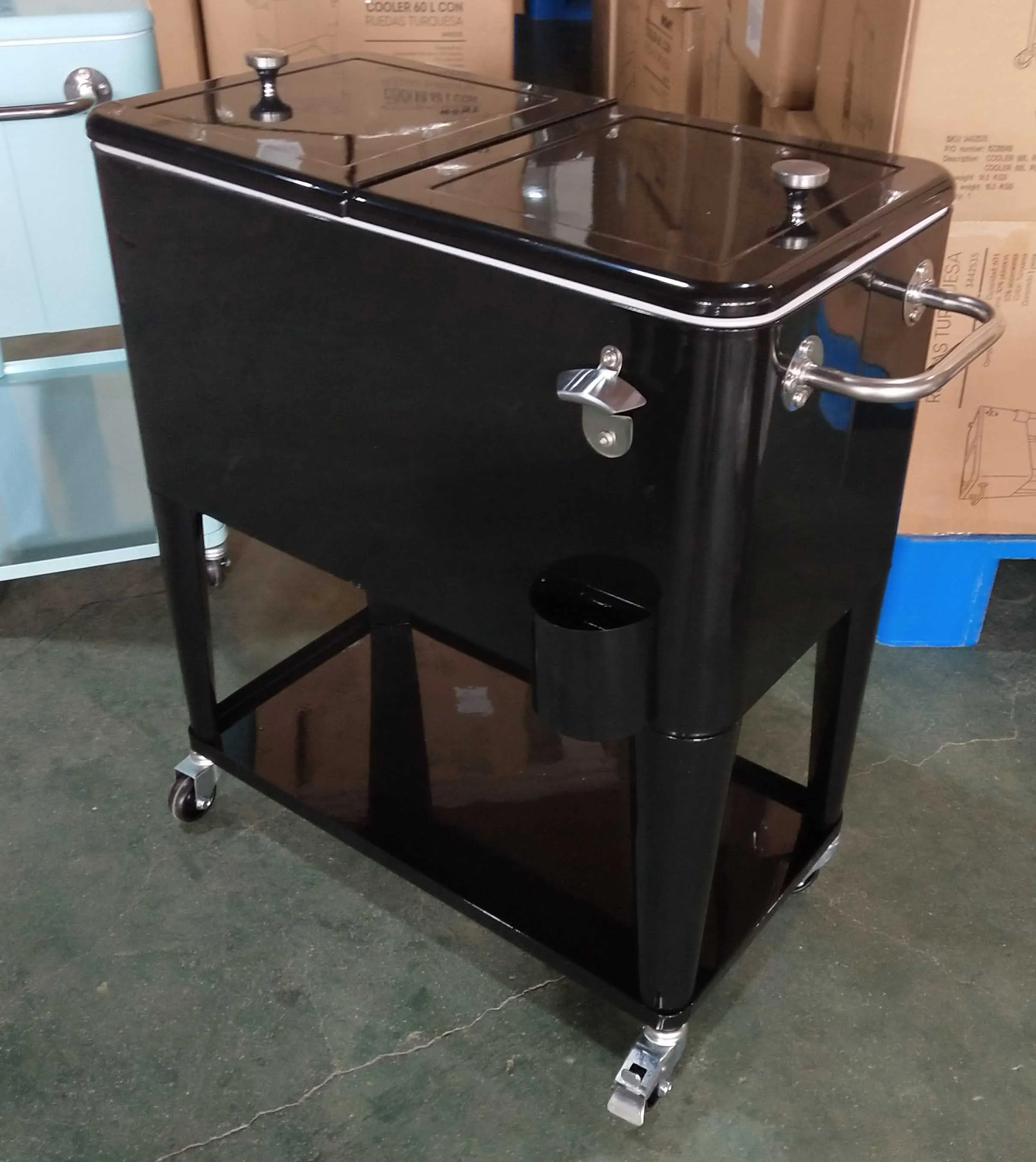 Rolling Cooler Cart 80 QT