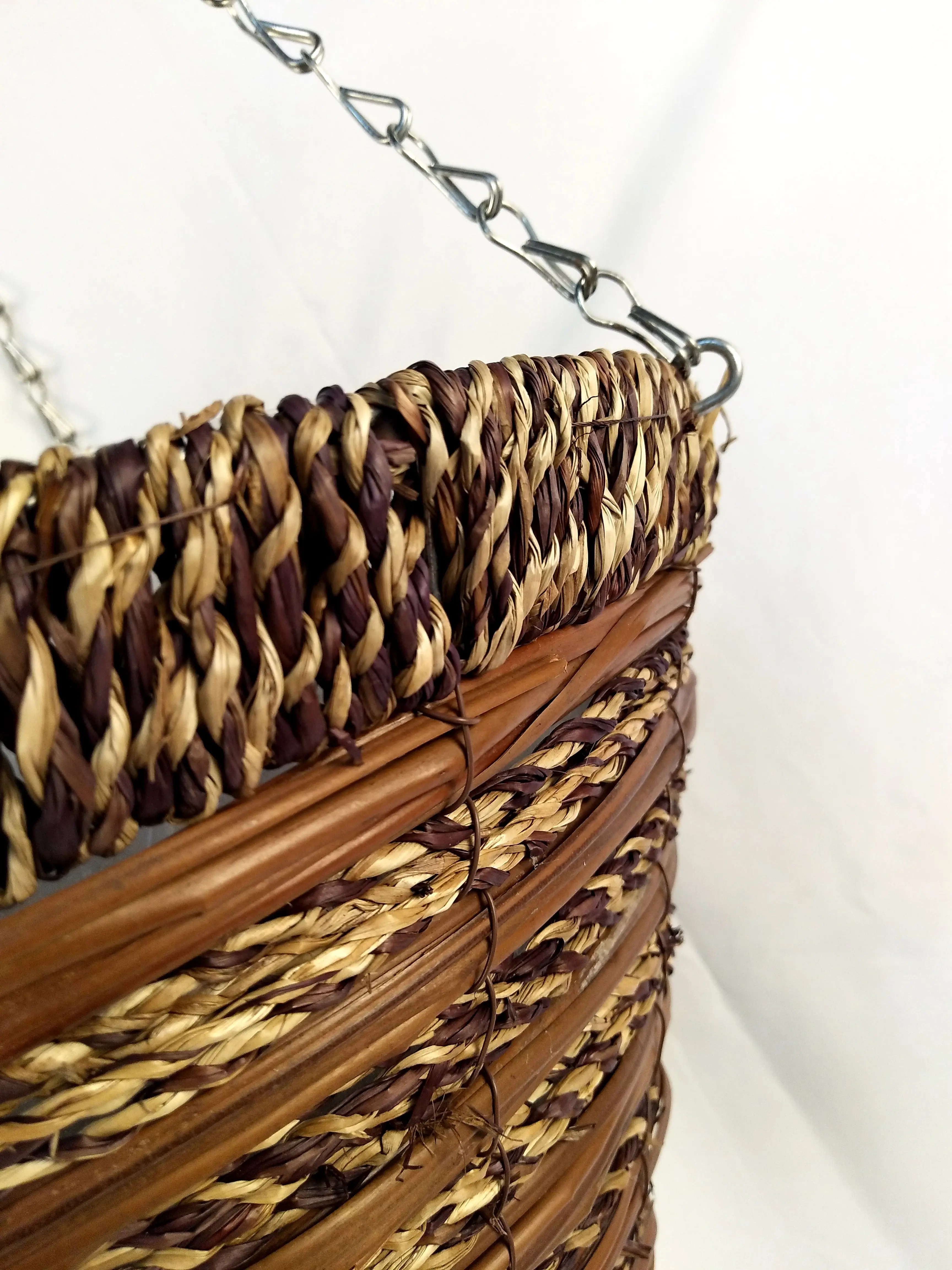 
Hot sale Wholesale Natural Seagrass Fern Hanging basket Flower Plant Pot For Home Decoration 