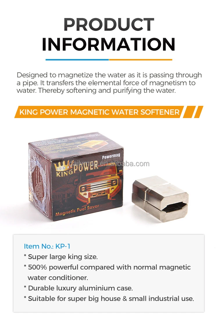 10800 Gauss Magnetic Water Softener Pipeline Water Cleaner Drinking Water Treatment