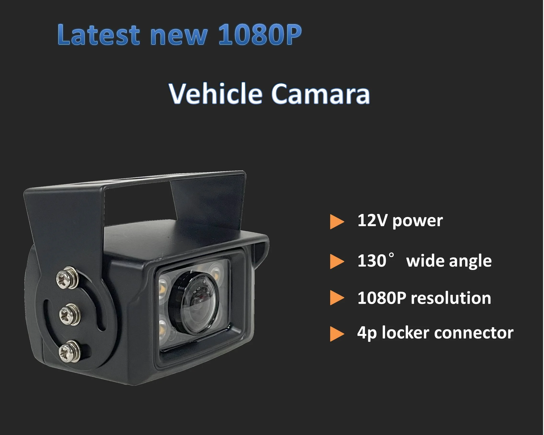 130 degree Wide Angle 1080P ahd cctv video surveillance vehicle reverse camera truck bus car rear view camera