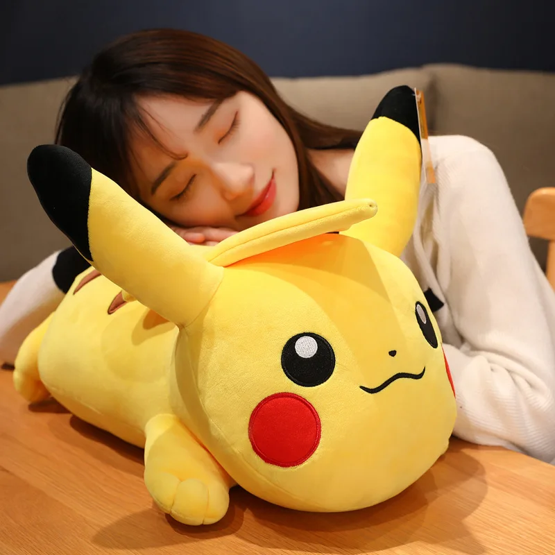 Kawaii Pocket Monsters Cute Pikachu Plush Toys Pillow Cushion Doll Kids Sleeping Toy