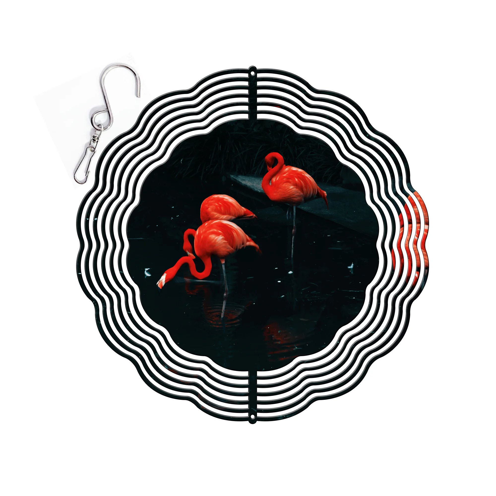 2024 Wholesale Double-Sided 8 inch Aluminium Metal Blank Sublimation Round Circle Wind Spinner