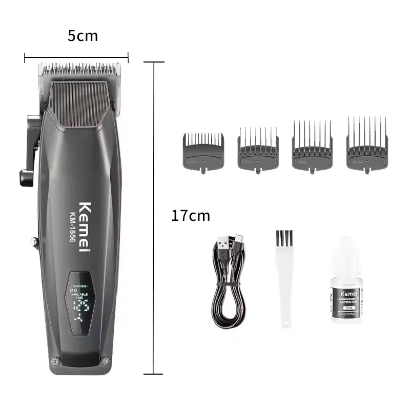 Professional Kemei km-1856 High Speed Hair Trimmer Hot Selling Rechargeable Hair Trimmers for Men Hair Cutter Machine