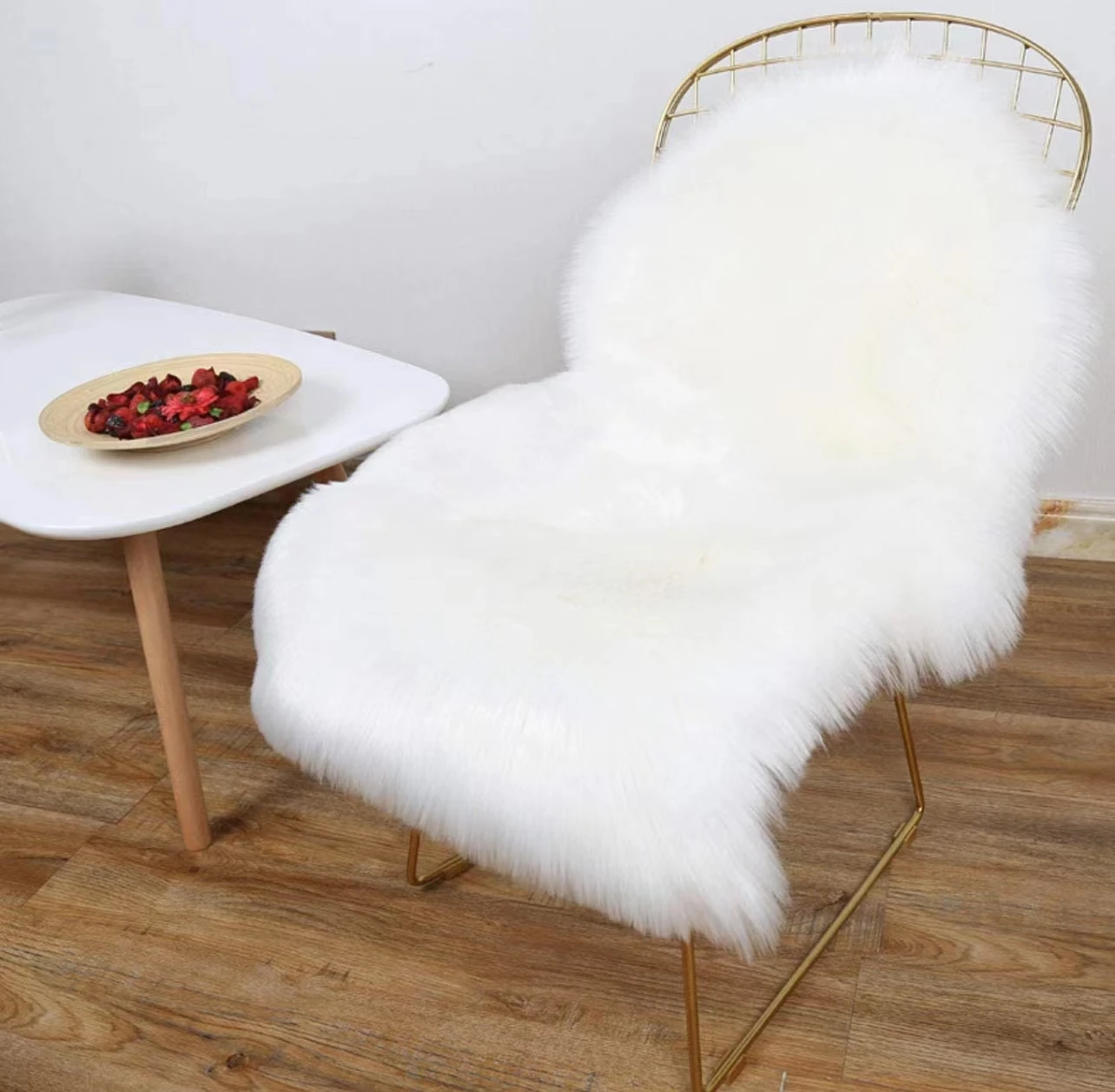 Super Soft Fluffy Faux Fur Sheepskin Rugs Bedroom Floor Sofa Living Room Runner High-Density Cushion Plush Carpet Sofa Cover Bed