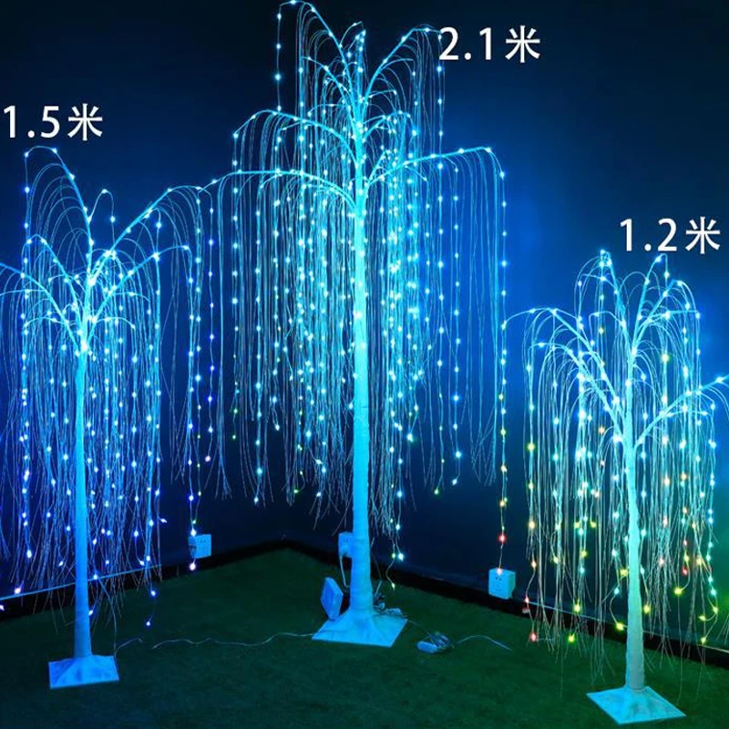 Web celebrity hot style  Beautiful 1.2/1.5/1.8m willow tree light for Various scene decorations