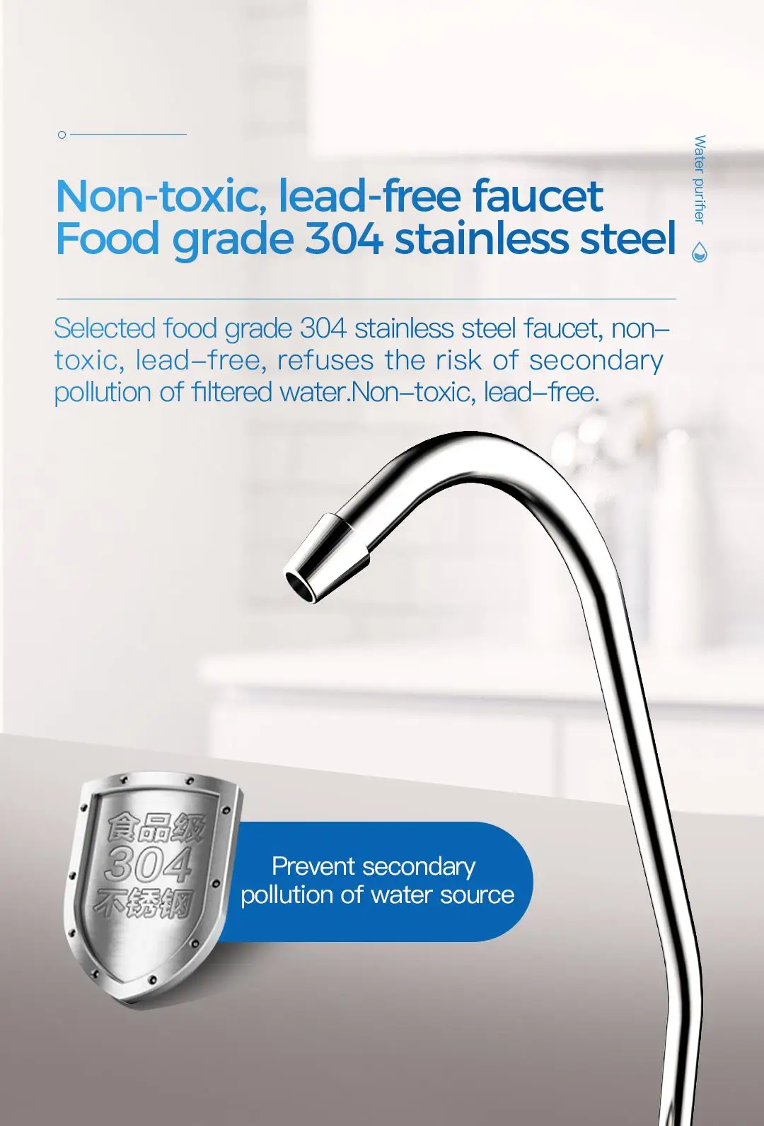 Filtro De Agua Water Purifier Ro Water Filter Reverse Osmosi System 5 Stages Water Purifier Or RO Filter For Home