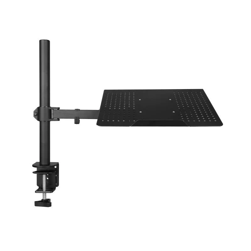 Laptop/ Notebook Desk Mount Stand Height Adjustable Single Arm Mount with C Clamp, VESA 75X75 and 100X100 for Monitor 15-32 inch