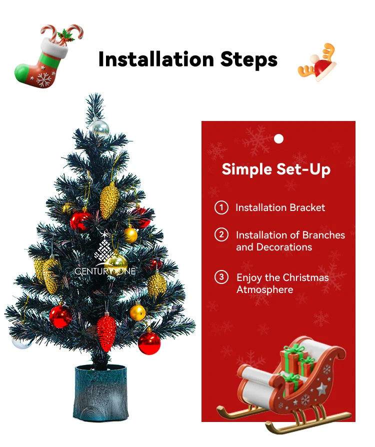 Led Christmas Tree PVC Material Artificial Tree Christmas Decorations