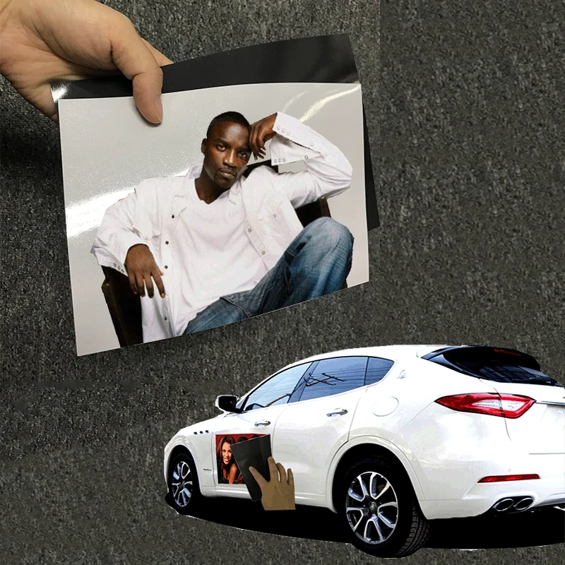 
A4 Blank Rubber Flexible Car Sticker Magnets For Sublimation Printing 