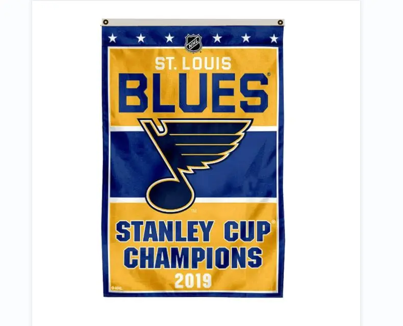 St.Louis Blues 2019 Stanley Cup Champions Flag Banner Man Cave
