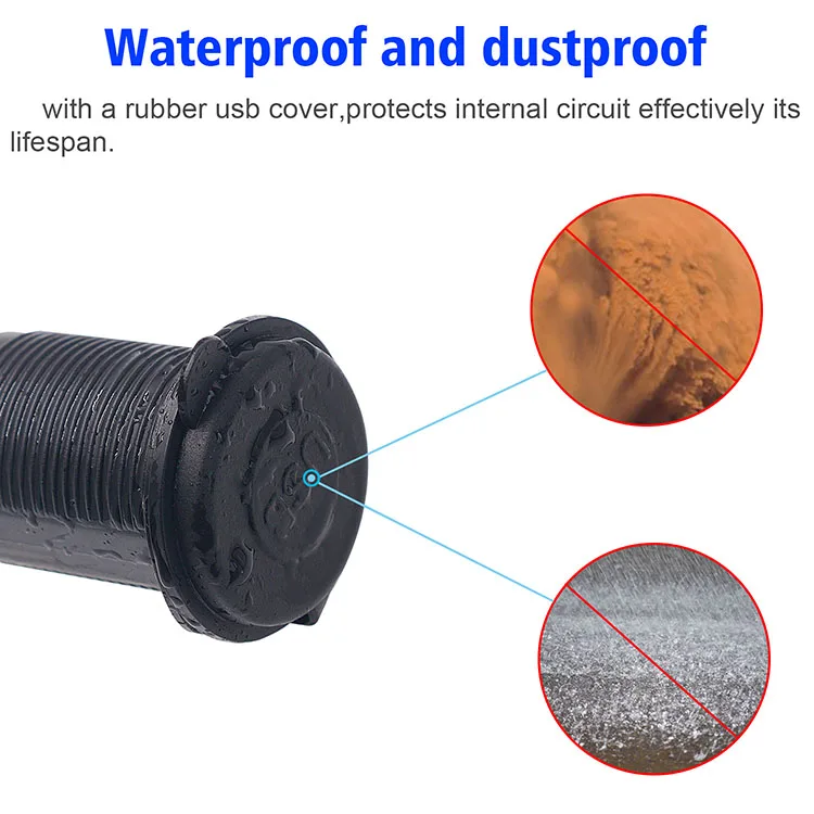 Usb Car Charger Adapter 12v 24v 2.1a Double Port Charger Socket For Car Bus