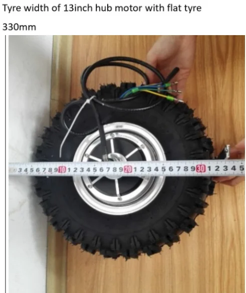 13 дюймов 24V 36V 48V 250W 400W 500W 800W Электрический мотор для центрального движения с rode давление в шинах
