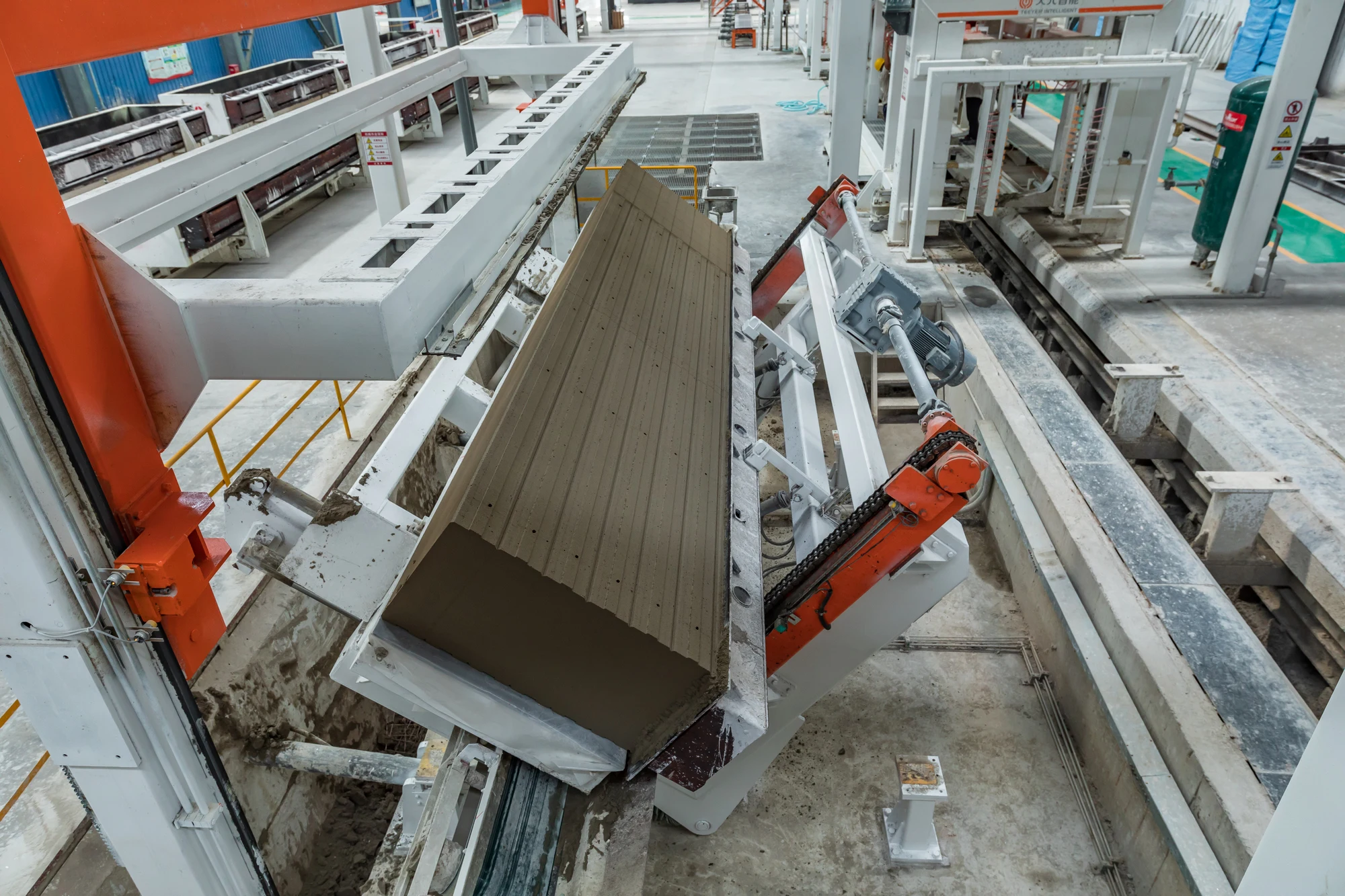 Light weight aluminum paste alc block making machine