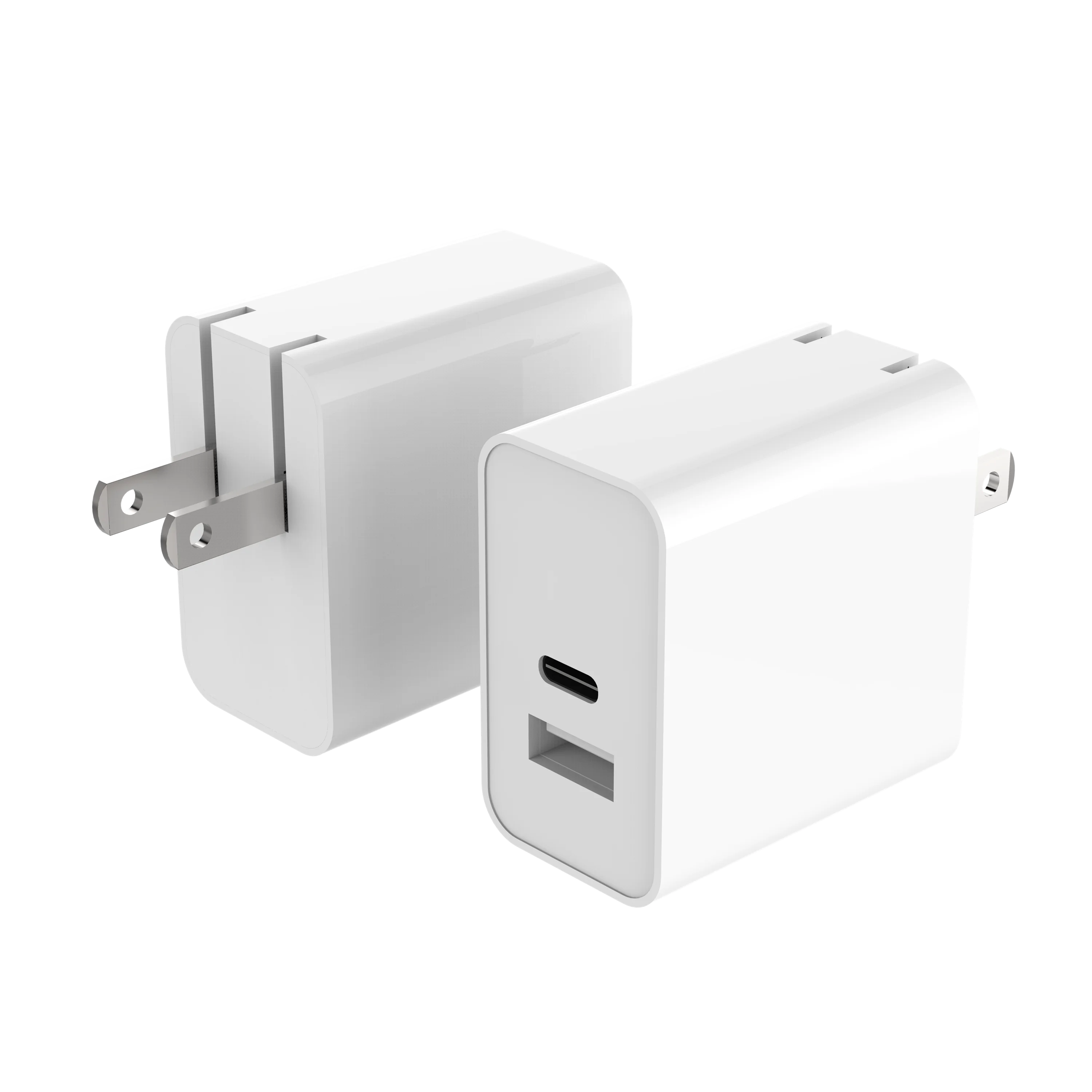 QC3.0 type c PD charger 18W fast phone charger with foldable plug for phone 11/xiaomi/Huawei/Oppo