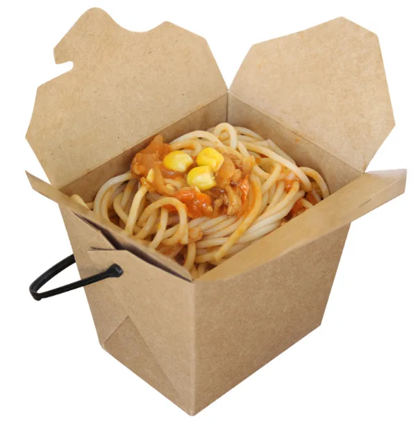 16oz 26 oz 32 oz disposable printed pasta food packaging take away noodle box custom