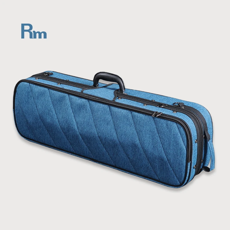 FC06-OV Rm Wholesale Hot Selling Red Oxford Cloth Foam Hard Shell  Guitar case Portable Musical Instrument case Violin case