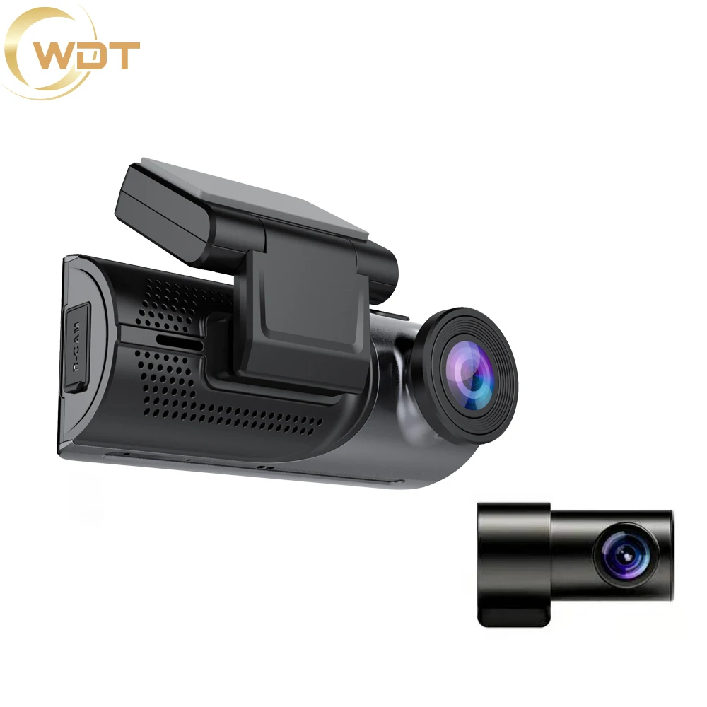 WDT V108 4K Car Dual Dash Cam Front and Rear WiFi GPS Professional Auto Accessories Dashcam Speed Recorder Black Box For Vehicle