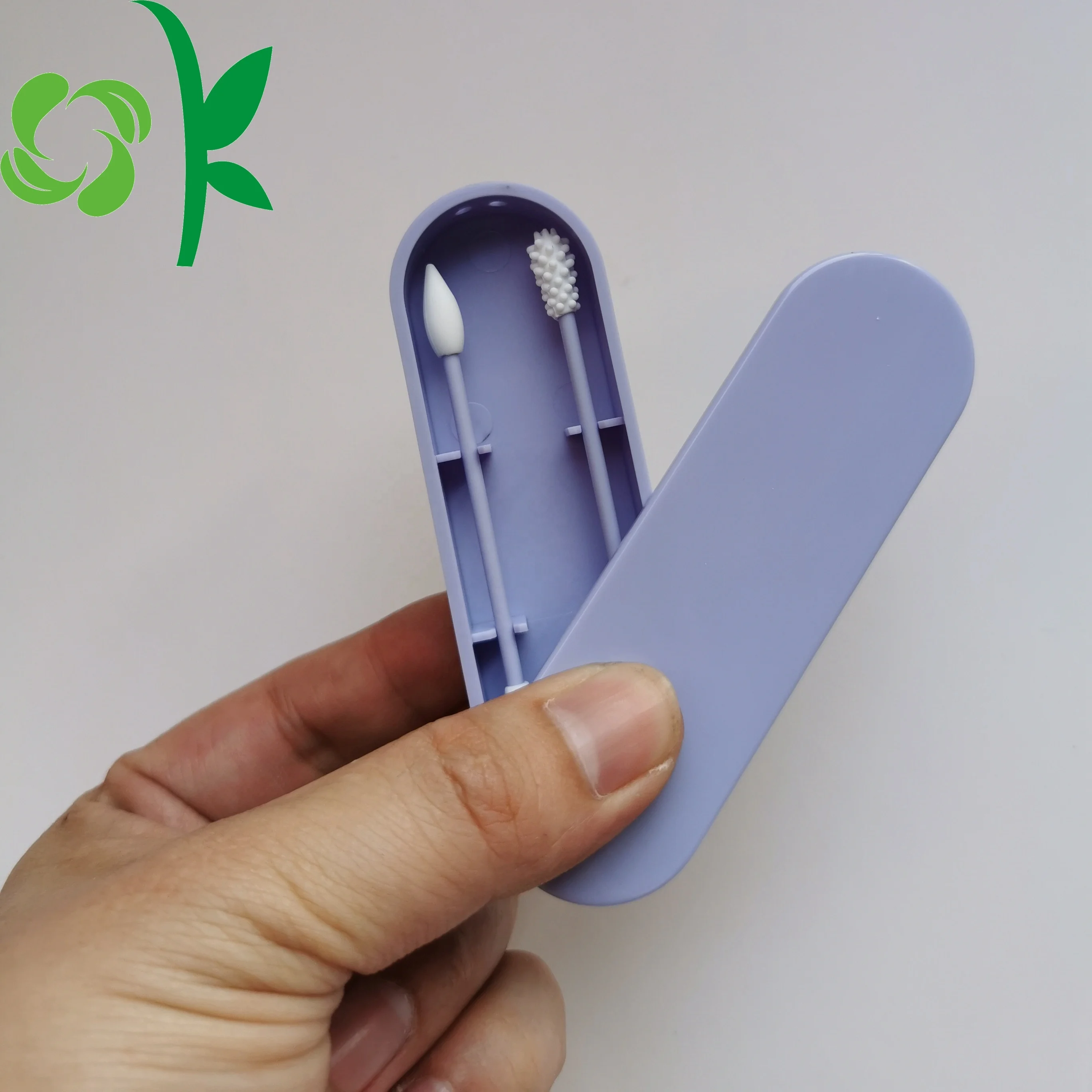 OKSILICONE Amazon Лидер продаж многоразовые ватные палочки двойного дизайна для