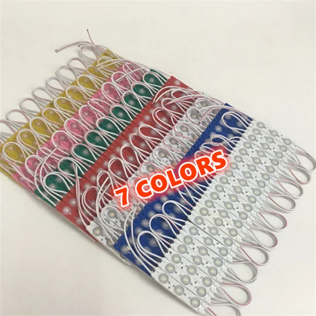 waterproof 2835 12V multicolor white/red/pink/blue colors 2835 1.5w light box LED module with lens for advertising