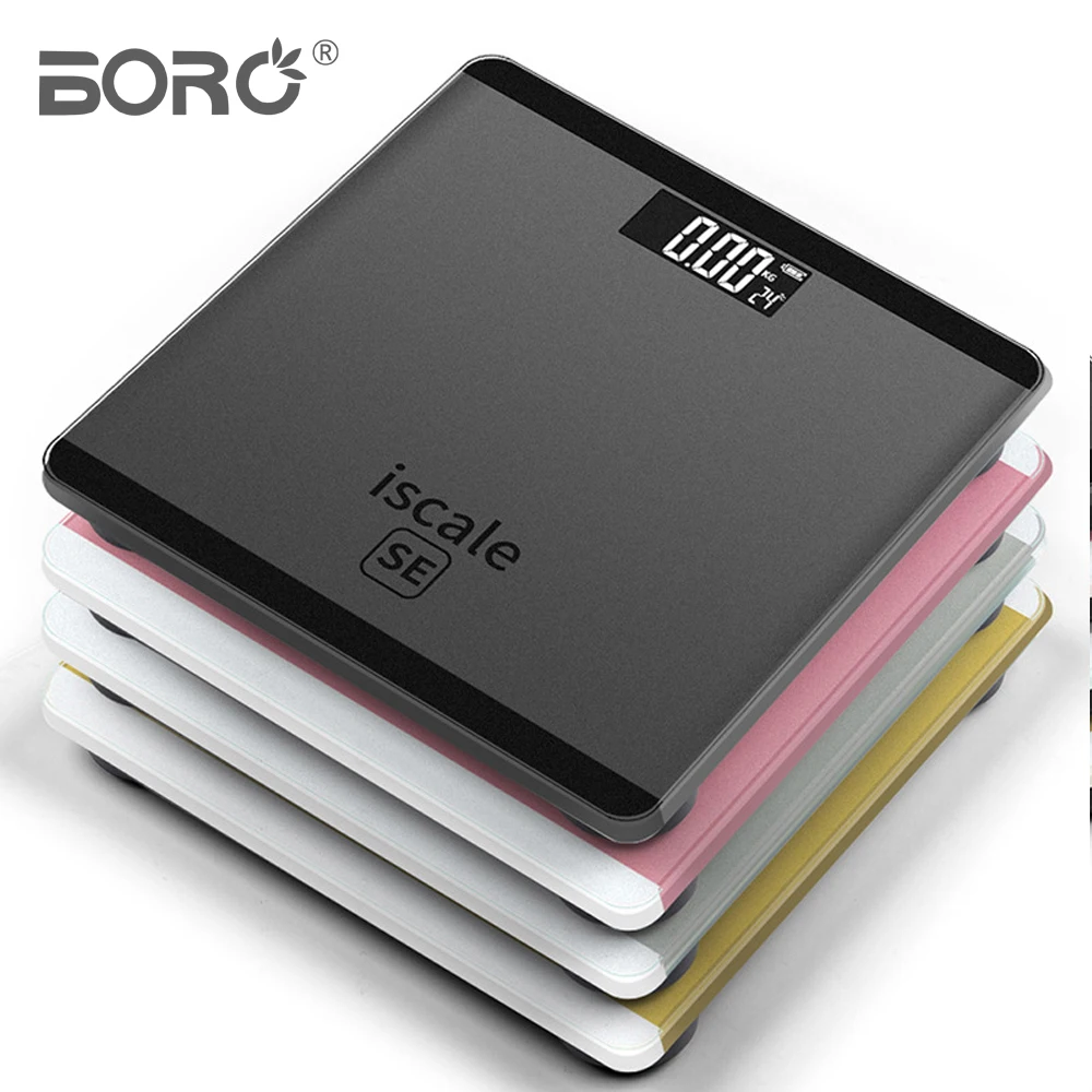 
BL-1603 Mini tempered glass personal weight 180kg 400lbs weighing household digital bathroom scale CE FCC 