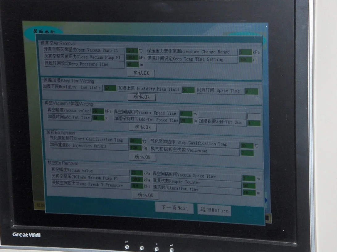 Siemens PLC Control Stainless Steel Compact ETO Desk Tab Top Lab Ethylene Oxide Sterilizer for Hospital
