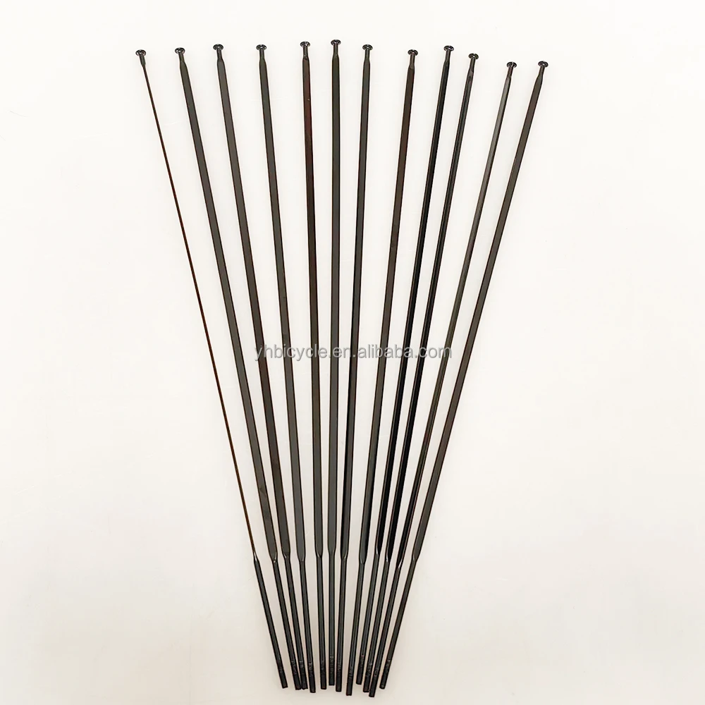 steel flat spokes  J bend straight head flat spokes for mountain bike bicycles rims