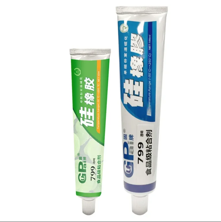 799 Silicone Glue Transparent Soft Sealant Food Grade FDA Environmental Adhesive