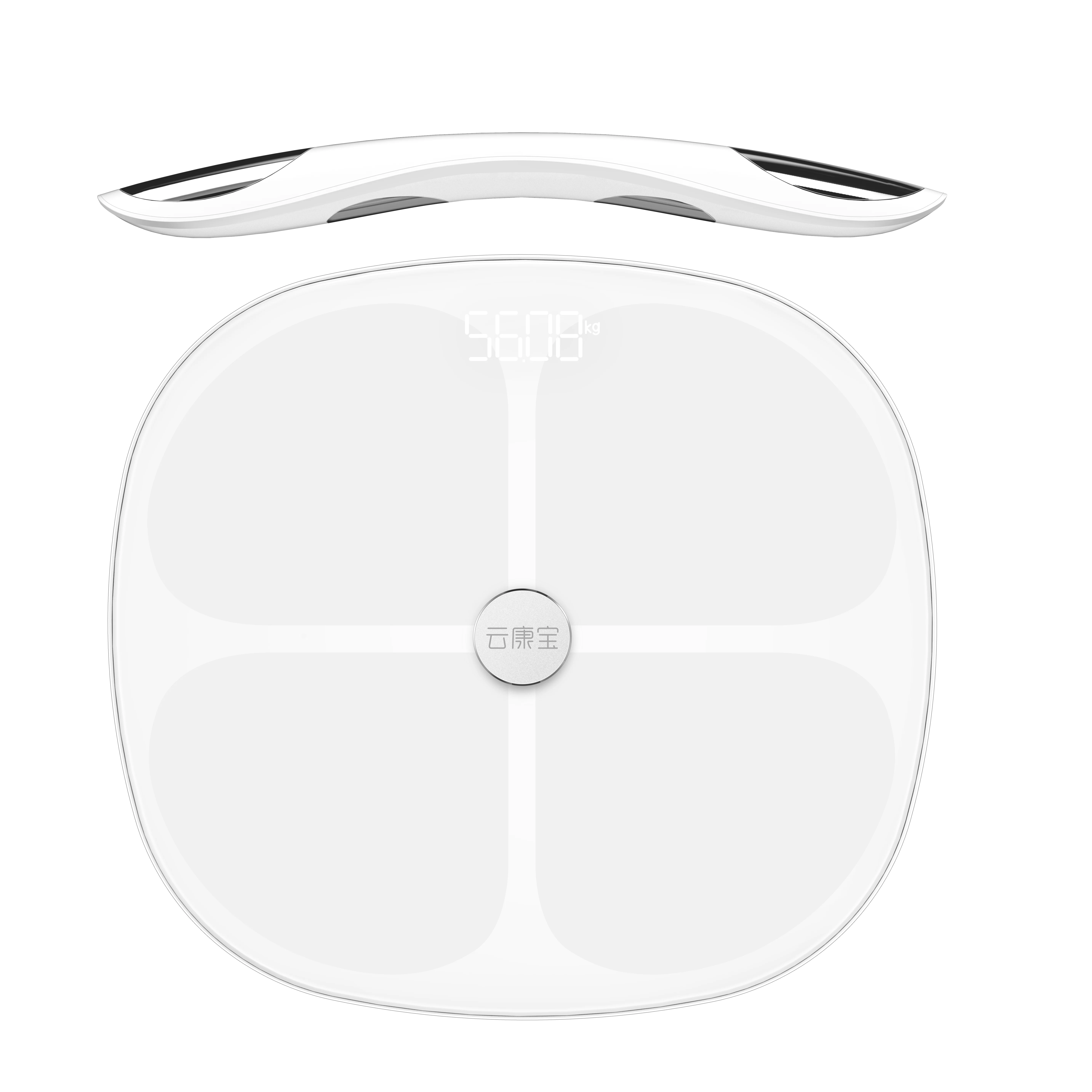 Yolanda Luxury body composition scale with 8 electrodes smart scales with bluetooth and wifi dual modes