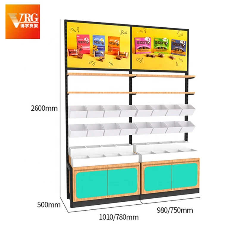 YSshelves gondola hot sell retail display stand racks wood supermarket shelves for store