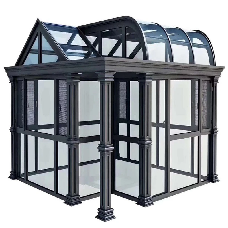 Free Standing Sunroom Outdoor Patio Aluminium Frame Glass House Sunroom Roof Conservatory Sunroom