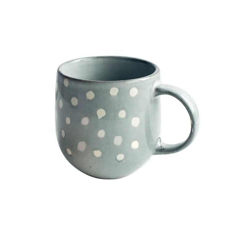 12oz Japanese Handmade Ceramic Coffee Mugs with Speckle Novelty Pottery Gift Stoneware Beverage Tea Cups Custom Logo OEM Drops