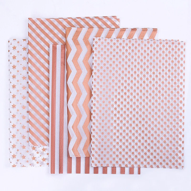 stock 50*70cm 20sheets/bag Large Sheets  Reversible multi-colors  Black Custom Printed Plain Tissue Wrapping Paper For Clothes