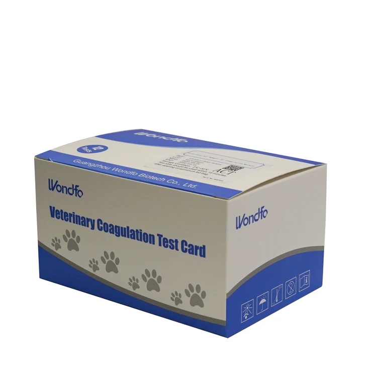 
Wondfo One Step Veterinary ACT Canine Venous anticoagulant Test Kit 12T/Box 