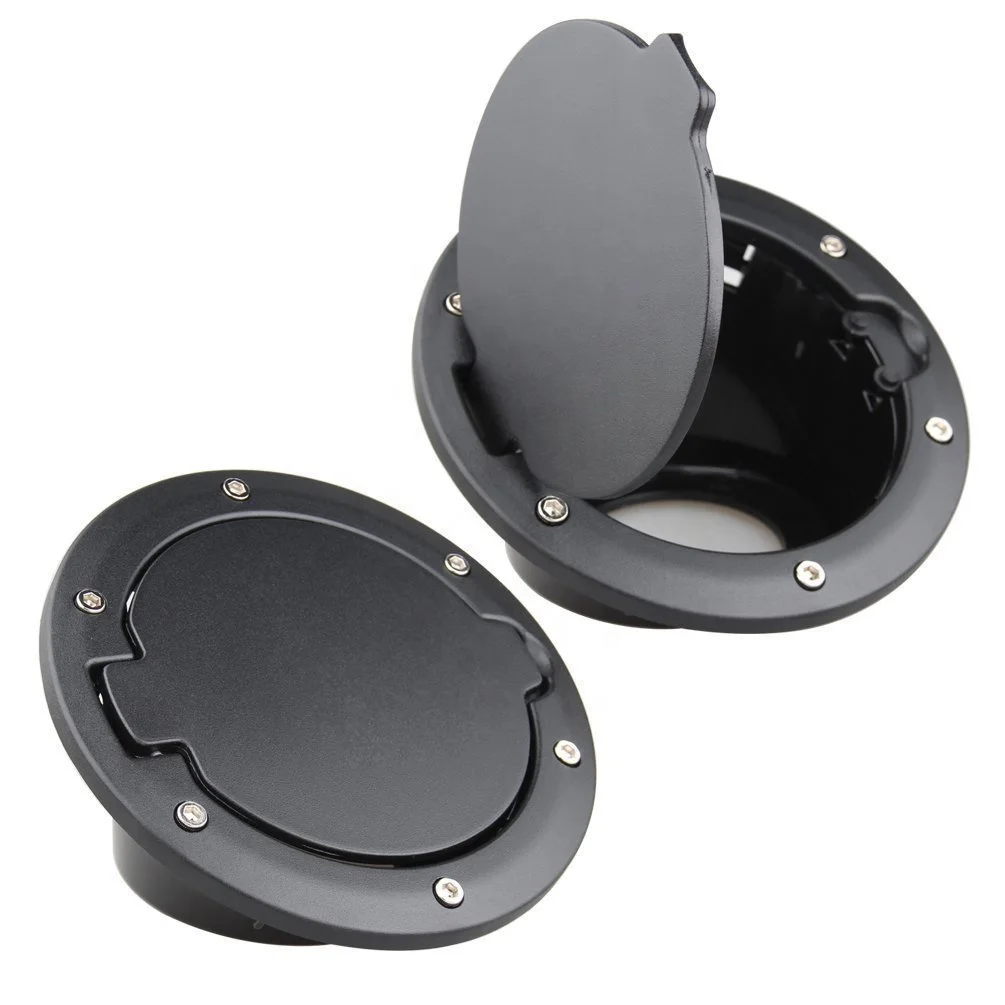 Sanyou Black Powder Coated Steel Fuel Tank Gas Cover Accessories for 07-16 J-eep W-rangler JK