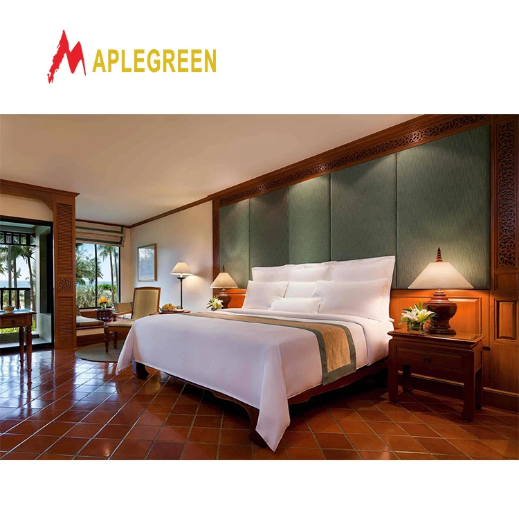 Wholesale hotel bedroom sets apartment standard queen size bed 7 star hotel bedroom furniture set