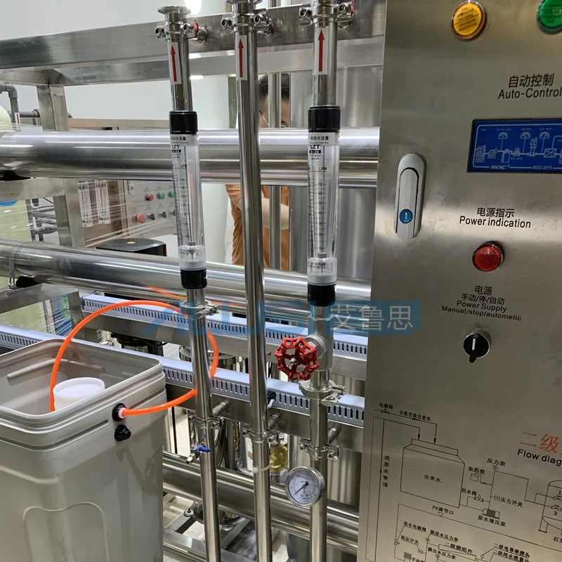 Reverse osmosis water filter system to purify tap-water purification shampoo making water