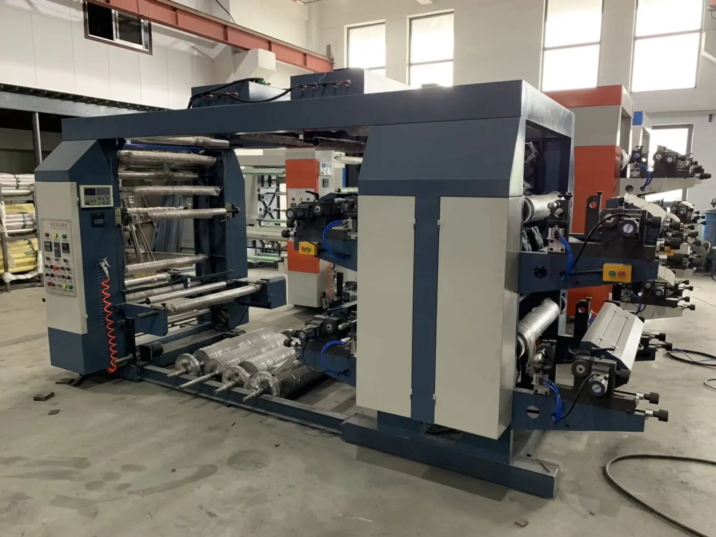 4 Color plastic film paper  Flexo Printing Machine