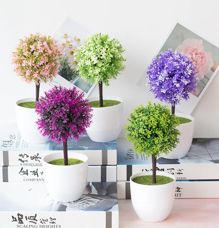 5 models High quality artificial potted plants for home decorations and garden decorations