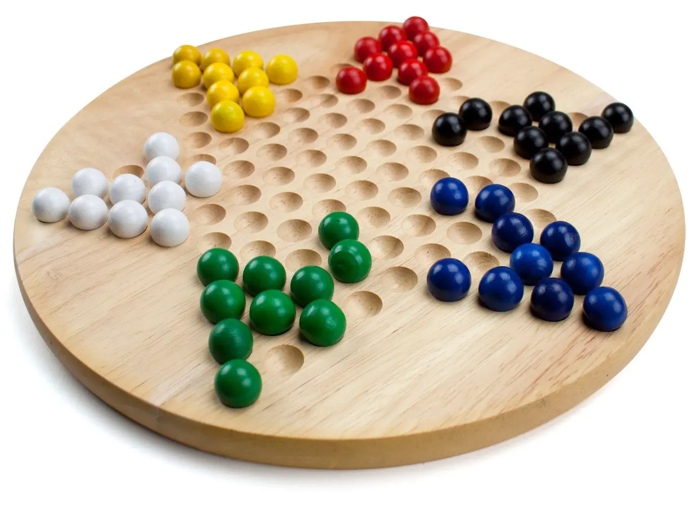 Wooden Chinese checkers tin box metal board game checkers and chinese checkers puzzle game