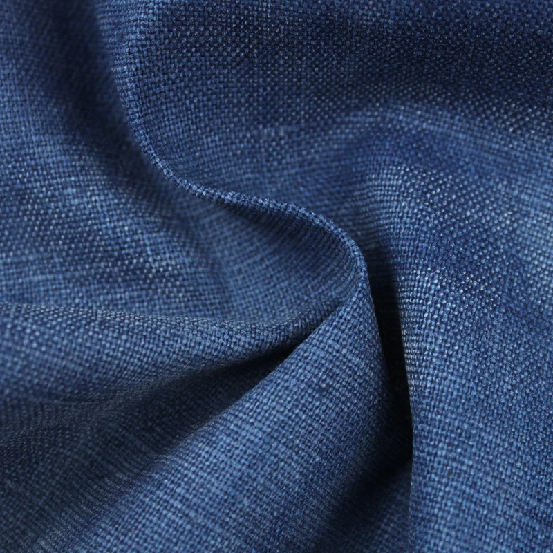2022 New Fashion Shrink-resistant Indigo Denim Fabric 100% Linen Fabric For Jacket Jeans Skirt Dress
