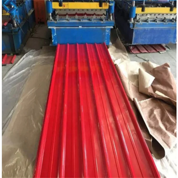Hot Selling Red Color Ral 3003 3013 3020 3028 PPGI Galvanized Steel Corrugated Roofing Iron Sheet