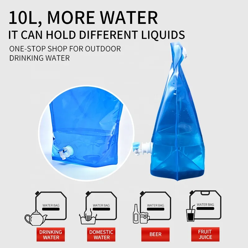 BPA Free foldable outdoor spout pouch  butterfly valve liquid pouch storage plastic drink water bag